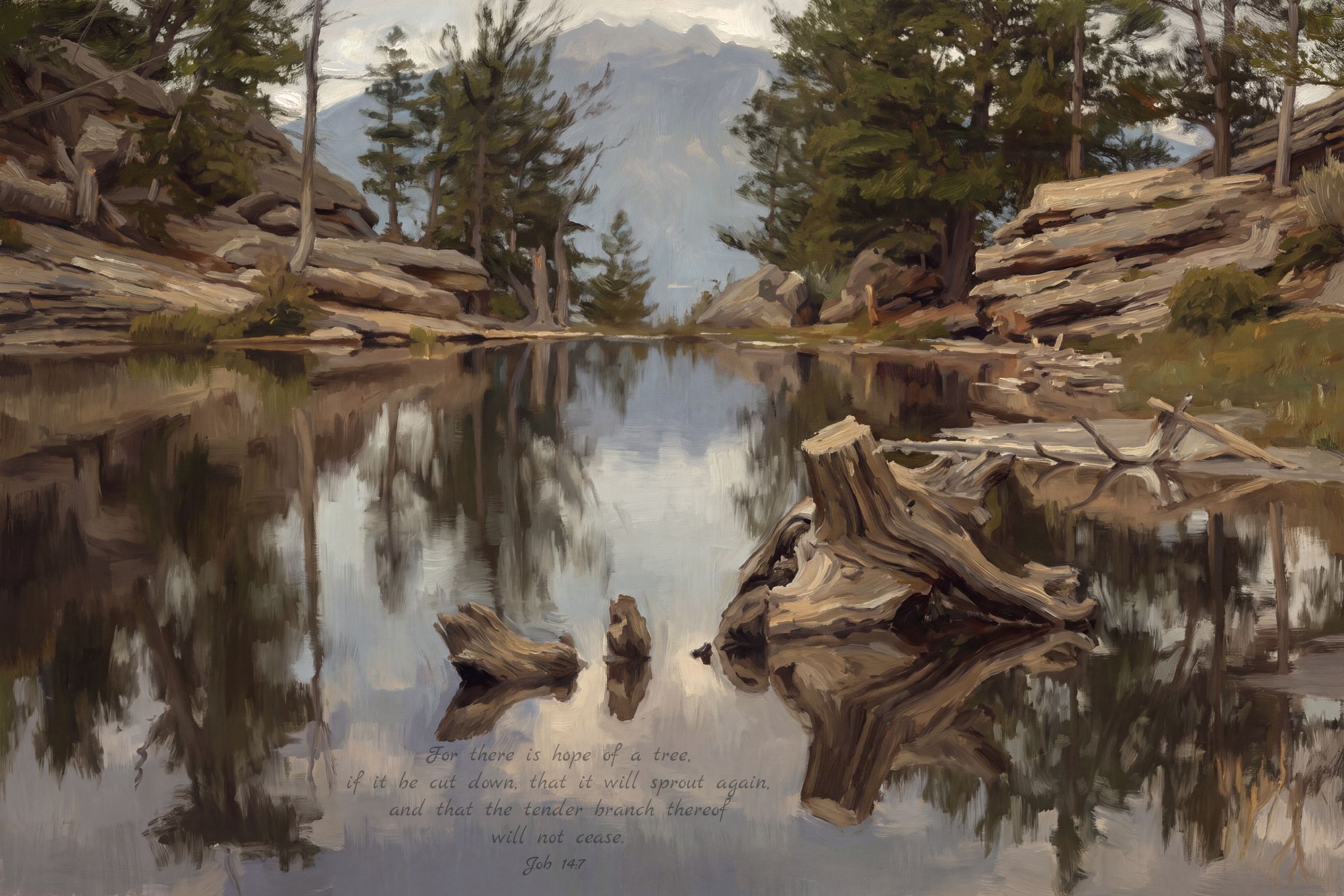 There Is Hope of a Tree · Job 14:7 (Where the Water Stills)
