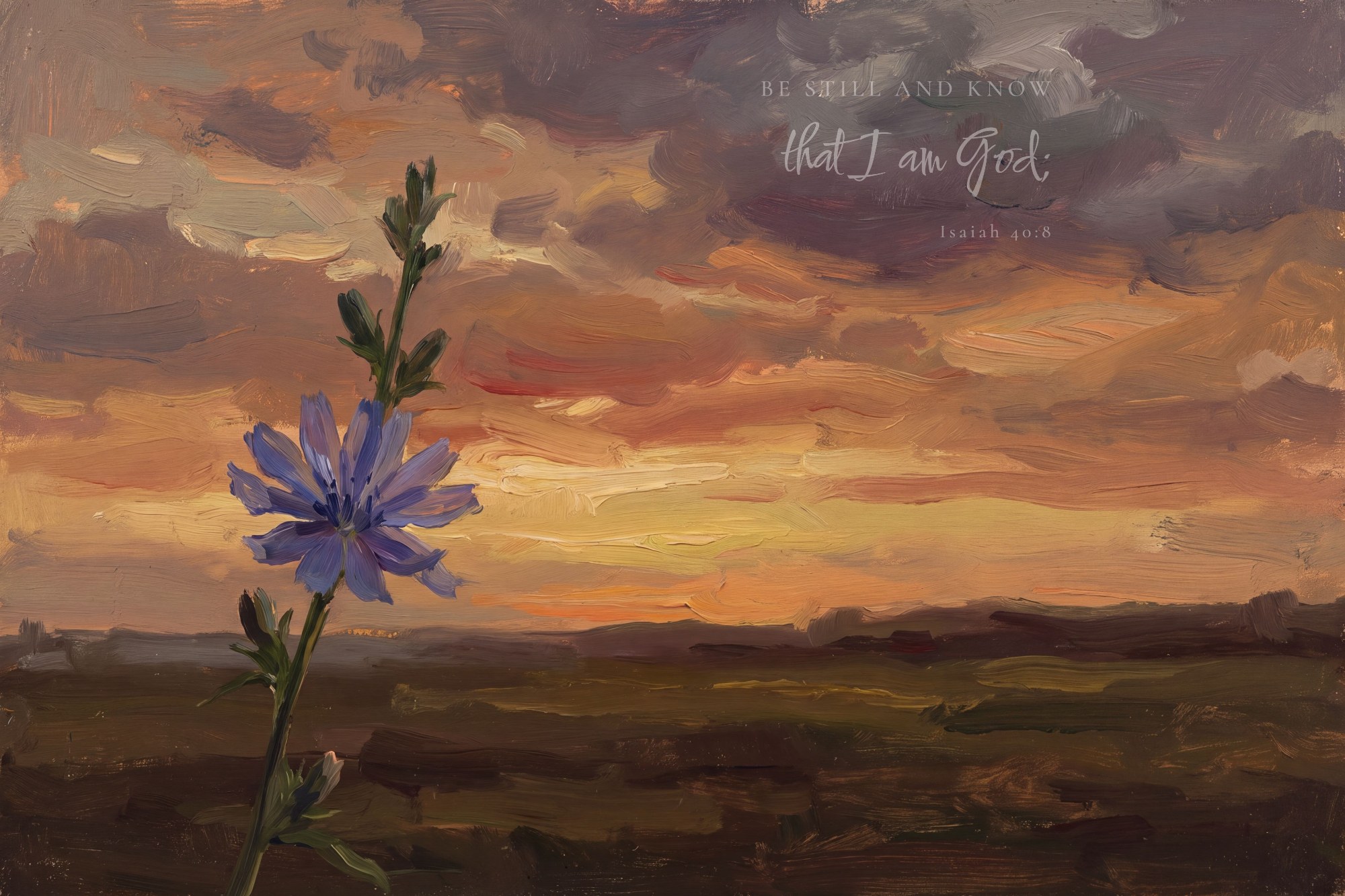 Be Still and Know · Psalm 46:10 (Chicory Rising)