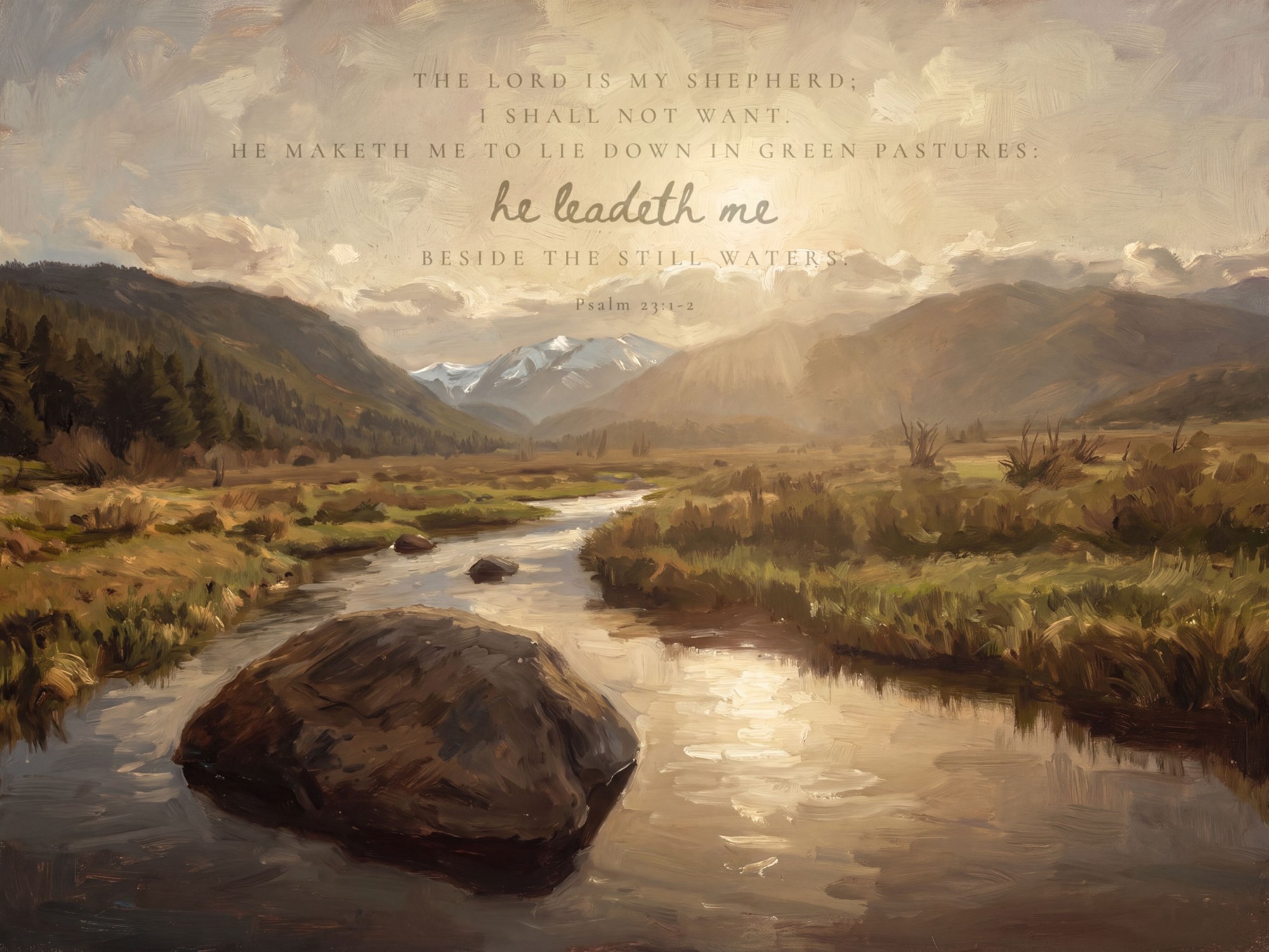 The Lord Is My Shepherd · Psalm 23:1-2 (Where the Water Bends)
